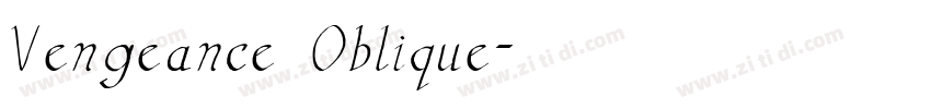 Vengeance Oblique字体转换